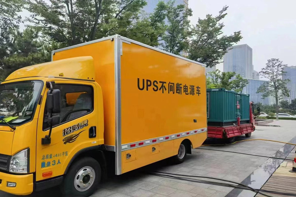 通川发电机租赁施工现场