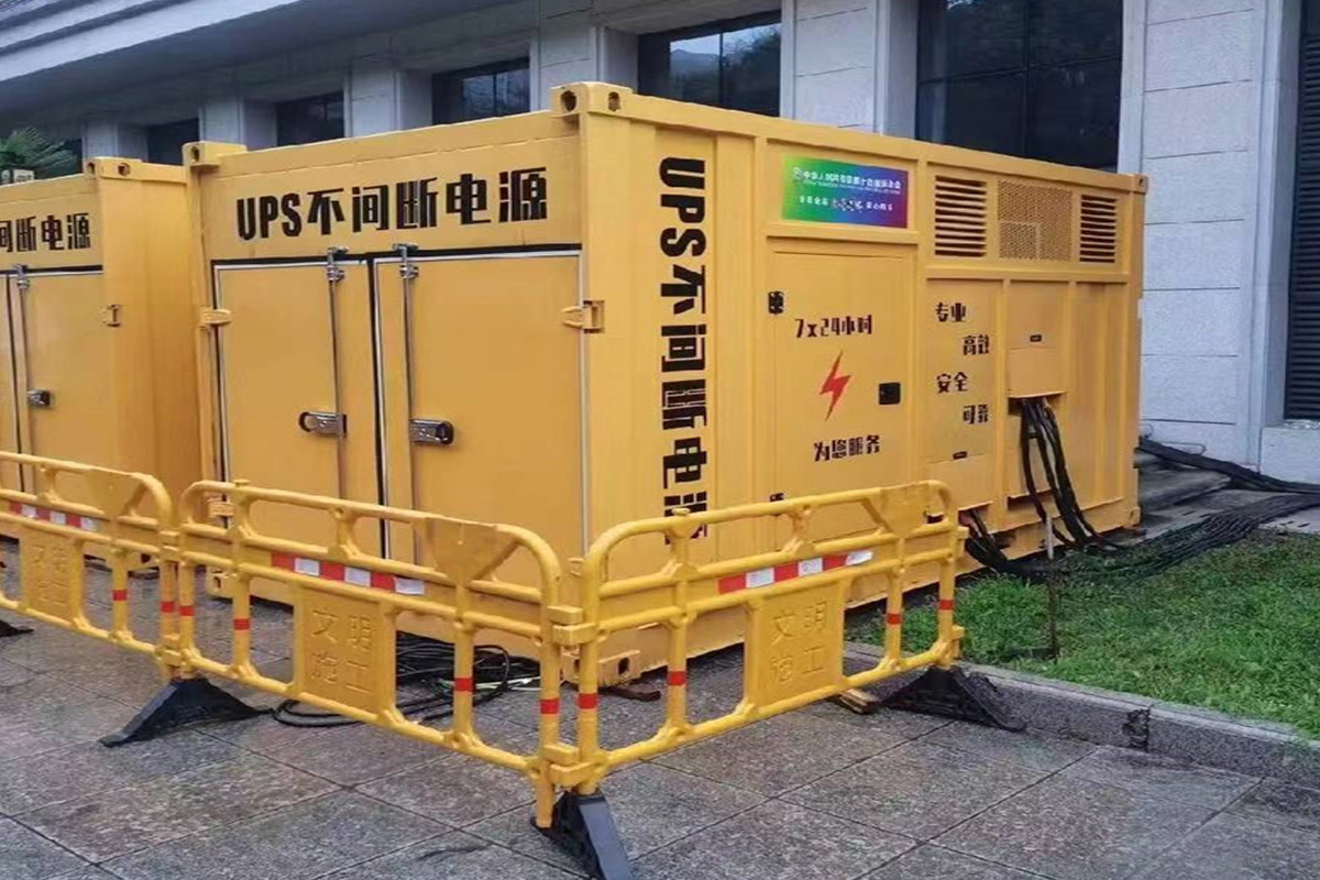通川发电机租赁施工现场